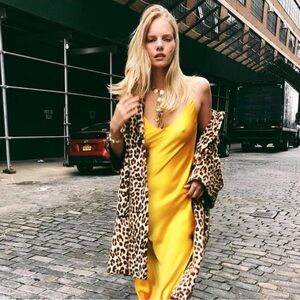 Dannijo Sunflower Midi Silk Dress - Size M